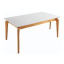 Ver imagem 1 de Mesa de Jantar com Vidro 2,20m X 1,10m - Coralle- Gold Salas