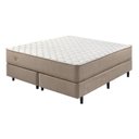 Ver imagem 2 de Cama Box Queen Relax Duo Comfort Molas Ensacadas Wide 70x158x198cm Bege Ecoflex