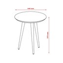 Ver imagem 3 de Mesa Lateral Canto para Sala Redonda Luna Patrimar Off White