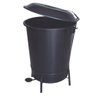 Lixeira Plástica em Suporte de Ferro com Pedal 100 Litros - 1