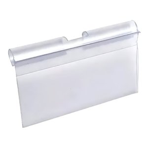 300x Porta Etiqueta de Preço em Pvc para Gancho Expositor (5x4cm)
