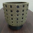 Ver imagem 2 de Cachepô Resina 28x27x27cm Cinza Vaso Decorativo Enfeite Casa Planta