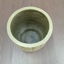 Ver imagem 5 de Cachepô Resina 28x27x27cm Cinza Vaso Decorativo Enfeite Casa Planta