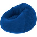 Ver imagem 1 de Sofá Poltrona Puff Inflável Deluxe Aveludado Portátil