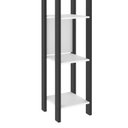 Ver imagem 4 de Estante de Livros 34,8CMX184,7cm Multiuso Haia Yescasa Branco/Preto