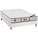 Ver imagem 1 de Cama Box King: Colchão Molas Enadas Castor Gold Star Vitagel Class + Base White(193x203)