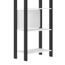 Ver imagem 4 de Estante de Livros 65CMX184,7cm Multiuso Haia Yescasa Branco/Preto