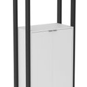 Ver imagem 4 de Estante de Livros 65CMX184,7cm Multiuso 2 Portas Embaixo Haia Yescasa Branco/Preto