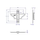 Ver imagem 2 de Kit 4 Borboleta P/ Janela Guilhotina Cromatizada Preta Loth