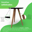 Ver imagem 4 de Mesa Lateral 100% MDF 45cm Esmeralda Athenas Preto
