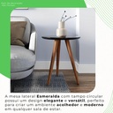 Ver imagem 6 de Mesa Lateral 100% MDF 45cm Esmeralda Athenas Preto
