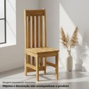 Ver imagem 2 de Kit 4 Cadeiras 100% Madeira Maciça Lille Espresso Móveis Marrom/Nogueira