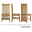 Ver imagem 4 de Kit 4 Cadeiras 100% Madeira Maciça Lille Espresso Móveis Marrom/Nogueira