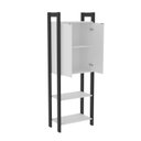 Ver imagem 6 de Estante de Livros 65CMX184,7cm 2 Portas em Cima Haia Yescasa Branco/Preto