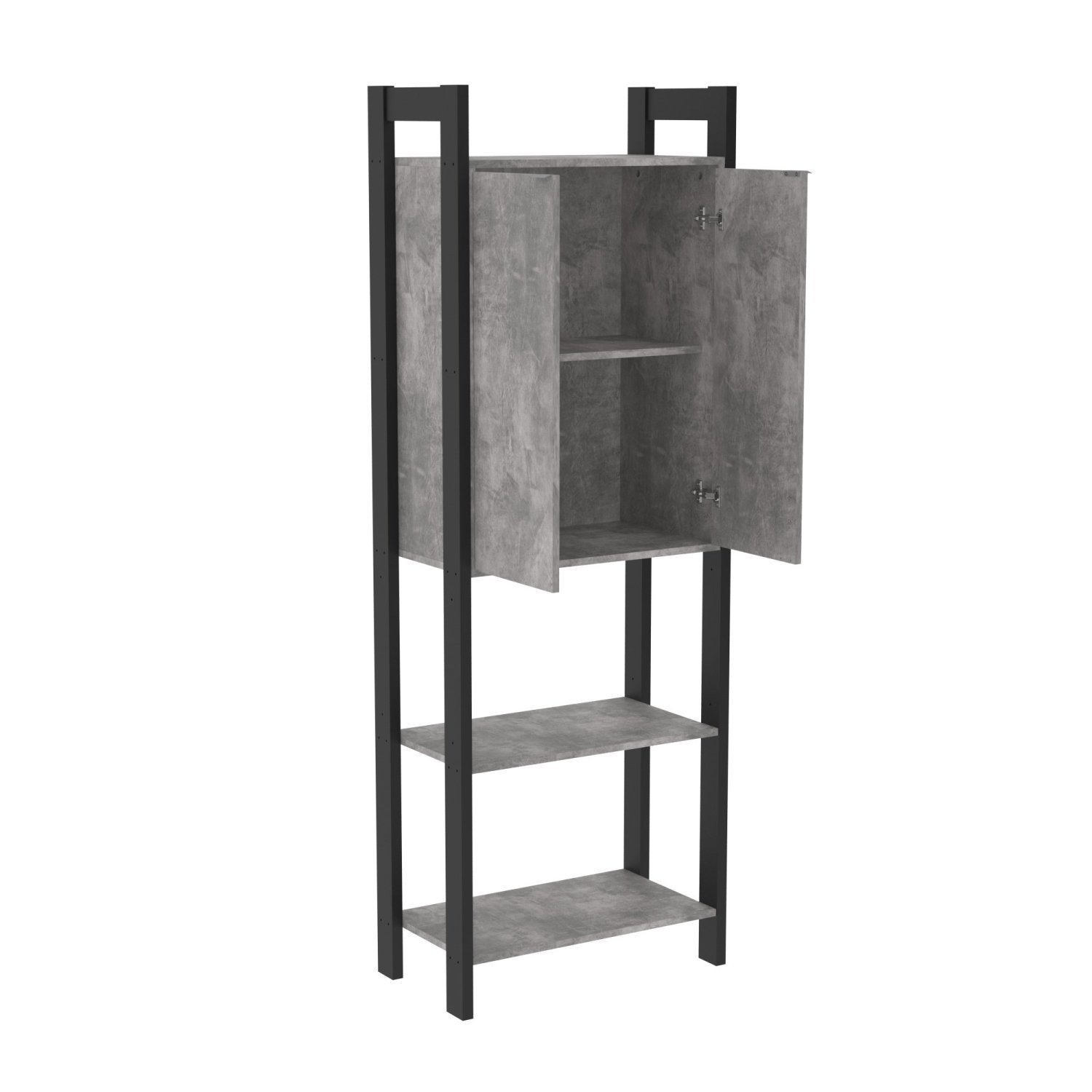 Estante para Livros 2 Portas Em Cima 1,85x0,65m Haia Yescasa - 6