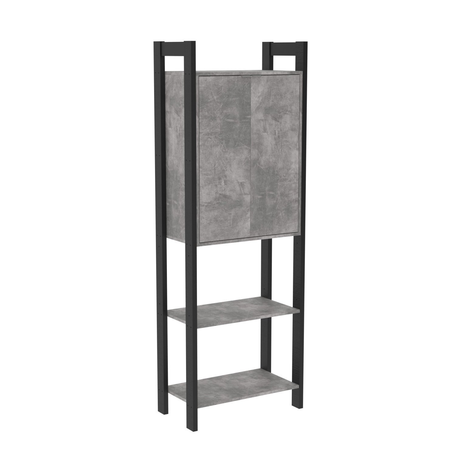 Estante para Livros 2 Portas Em Cima 1,85x0,65m Haia Yescasa - 5