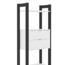 Ver imagem 4 de Estante de Livros 65CMX184,7cm 2 Gavetas em Cima Haia Yescasa Branco/Preto