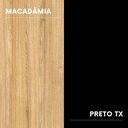 Ver imagem 3 de Mesa L Escritório Diretor 150cm a 170cm Pés Metal Mac Pr F5 Cor:macadâmia com Preto