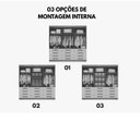 Ver imagem 2 de Guarda Roupa Mônaco 6 Pts 12 Gavetas Branco - Ddoro Móveis