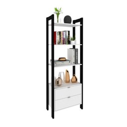 Estante para Livros 2 Gavetas Embaixo 1,85x0,65m Haia Yescasa - 2