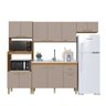 Cozinha Modulada Compacta Fidelitá Mariana 4 Peças 245cm 12 Portas 1 Gaveta sem Tampo - 3
