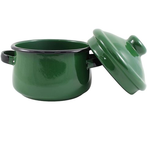 Duas Mini Caçarola Agata - 500 Ml - Verde Floresta - Indução Ewel