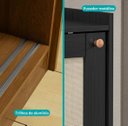 Ver imagem 4 de Buffet 1,40m 2 Portas e 1 Prateleira Carraro Atria Preto Viero Móveis
