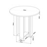Conjunto Sala de jantar Chiara Mesa Redonda com 4 Cadeiras Vênus - 3