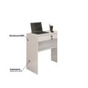 Ver imagem 4 de Escrivaninha/mesa para Notebook 1 Gaveta com Chave Andorinha Candian Branco - Jcm Movelaria