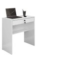 Ver imagem 2 de Escrivaninha/mesa para Notebook 1 Gaveta com Chave Andorinha Candian Branco - Jcm Movelaria