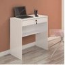 Escrivaninha/mesa para Notebook 1 Gaveta com Chave Andorinha Candian Branco - Jcm Movelaria - 1