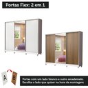 Ver imagem 3 de Guarda Roupa Casal 100% Mdf Madesa Royale 3 Portas de Correr com Pés