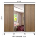 Ver imagem 5 de Guarda Roupa Casal 100% Mdf Madesa Royale 3 Portas de Correr com Pés