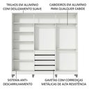 Ver imagem 7 de Guarda Roupa Casal 100% Mdf Madesa Royale 3 Portas de Correr com Pés
