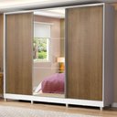 Ver imagem 1 de Guarda Roupa Casal 100% Mdf Madesa Royale 3 Portas de Correr com Pés