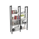 Ver imagem 2 de Estante de Livros 127,5CMX184,7cm Haia Yescasa Branco/Preto