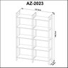 Estante para Livros Haia 1,85x1,28m Yescasa - 3