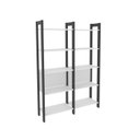 Ver imagem 5 de Estante de Livros 127,5CMX184,7cm Haia Yescasa Branco/Preto