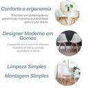Ver imagem 4 de Jogo de Mesa Redonda para Cozinha ou Sala – Nina Saarinen com 4 Cadeiras Ergonômicas