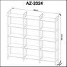 Estante para Livros Haia 1,85x1,9m Yescasa - 3