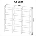 Ver imagem 3 de Estante para Livros Haia 1,85x1,9m Yescasa