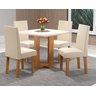 Conjunto Sala de Jantar Chiara Quadrada com 4 Cadeiras Vênus - 1