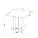 Ver imagem 3 de Conjunto Sala de Jantar Chiara Quadrada com 4 Cadeiras Vênus