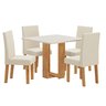 Conjunto Sala de Jantar Chiara Quadrada com 4 Cadeiras Vênus - 2