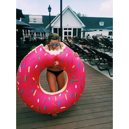 Boia Rosquinha Rosa 120cm Original Inflável Gigante - 3