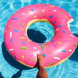 Boia Rosquinha Rosa 120cm Original Inflável Gigante - 7