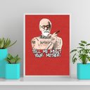 Ver imagem 2 de Quadro Freud Tell Me About Your Mother 24x18cm:Madeira branca