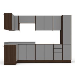 Cozinha Completa 7 Módulos 13 Portas 3 Gavetas Sem Tampo Campanele - 2