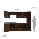 Ver imagem 3 de Cozinha Completa 7 Módulos 13 Portas 3 Gavetas Sem Tampo Campanele