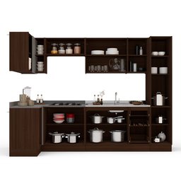 Cozinha Completa 7 Módulos 13 Portas 3 Gavetas Sem Tampo Campanele - 6